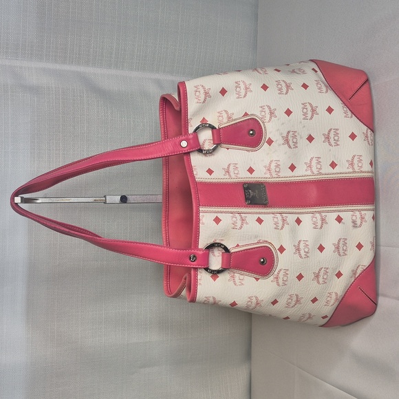 MCM Pink & White Tote Bag - Picture 3 of 17